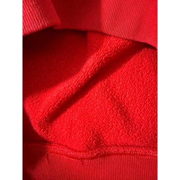 Champion Reverse Weave Hoodie Men's Medium Vintage 90's Logo Sweatshirt Red - Picture 9 of 15